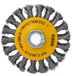 CEPILLO DE COPA ALAMBRE TRENZADO 4" X 0,35 MM REF. CV-WB2-0104 / 10165 MARCA COVO