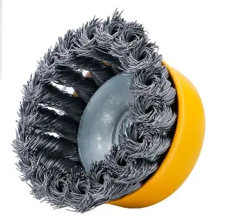CEPILLO DE COPA ALAMBRE TRENZADO 3" X 5/8" -11 Y M14 MULTIROSCA REF. CV-WB-MT03 / 10321 MARCA COVO