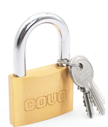 CANDADO DE ARCO LATON 60 MM REF. CV-HL166B-60MM / 10777 MARCA COVO