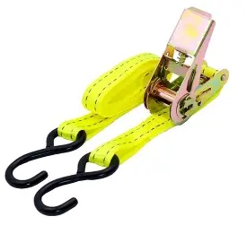 CINTA DE AMARRE C/ TRINQUETE 2 PZAS 25 MM X 3 MTS CAPACIDAD 700 KG REF. CV-TS-700KG-2P / 9761 MARCA COVO