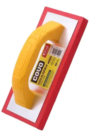 PALUSTRA / LLANA DE GOMA ASPERA CON CABO PLASTICO 24 CM X 10 CM REF. CV-WF-954 / 10215 MARCA COVO