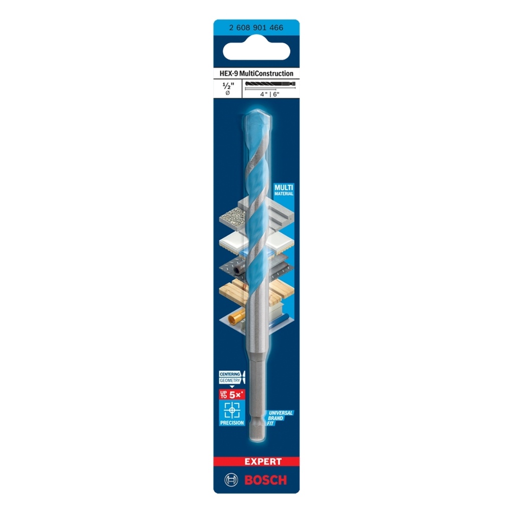 BROCA PARA CONCRETO 1/2"X4"X6" MULTICONSTRUCCION REF. 872247 / 2608901466  MARCA BOSCH