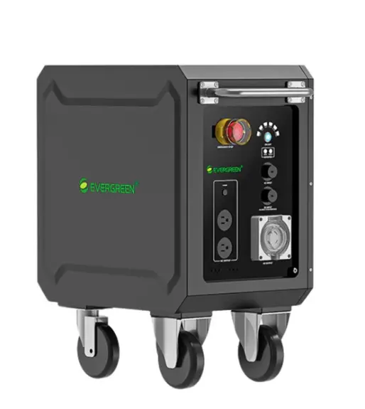 ESTACION DE CARGA 3600 W 110 V - 220V 2 TOM AMER + 1 C + CON RUEDAS REF. PS3600B MARCA EVERGREEN