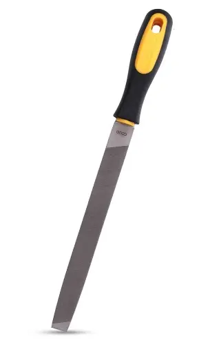 LIMA PLANA 8" / 200 MM MANGO DE GOMA REF. CV-FL-018M  / 8661 MARCA COVO