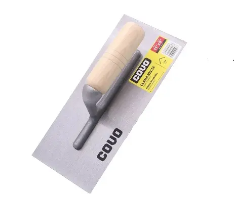 PALUSTRA- LLANA RECTA ACERO INOX. 28 CM X 23 CM MANGO MADERA REF. CV-PLT-11 / 11317 MARCA COVO