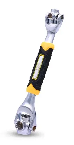 JUEGO DE PUNTAS Y DADOS / LLAVE UNIVERSAL 8 EN 1 CAB. GIRATORIA REF. CV-UW-1 / 11335 MARCA COVO