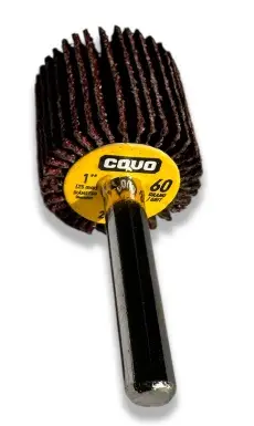 RUEDA FLAP / DISCO DE LIJA C/ALETA GRANO 60 1" C/ VASTAGO REF. CV-ECW-160 / 13351 MARCA COVO