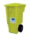 CONTENEDOR DE DESECHOS SOLIDOS 240 LTS COLOR AMARILLO REF. CON-0240-30 MARCA Q TANQUE