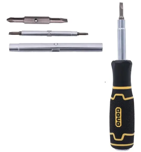 DESTORNILLADOR /DESARMADOR 6 EN 1 C/PUNTAS DOBLES 4PZAS REF. CV-SBS-4PCS / 10903 MARCA COVO