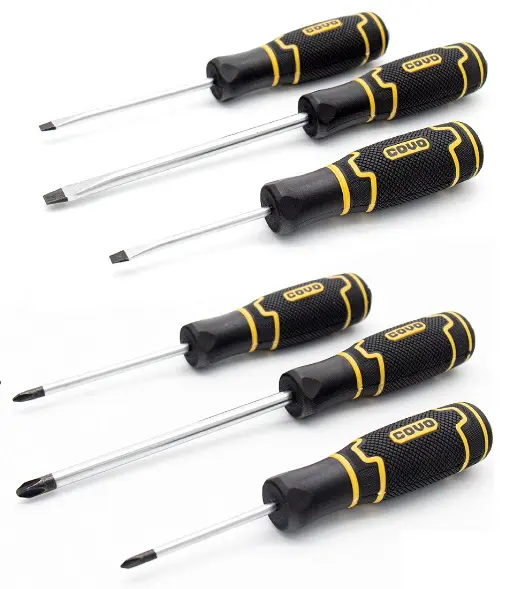 JUEGO DE DESTORNILLADORES 6 PZA PALA/PHILLIPS P/ DEMOLICION REF. CV-SH-6P / 8817 MARCA COVO