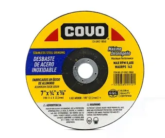 DISCO DE DESBASTE 7" X 1/4" X 7/8" REF. CV-GW2-1806B / 9114 MARCA COVO