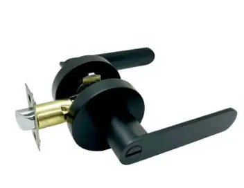 CERRADURA DE MANILLA / TUBULAR C/ ROSETA PARA CUARTO COLOR NEGRO REF. CV-DLRD-MB-P / 12764 MARCA COVO