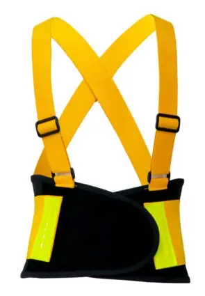 CINTURON DE SOPORTE DE ESPALDA C/ TIRANTES AJUSTABLE Y CINTA REFLECTIVA TALLA M REF. CV-SBRFL-M / 12960 MARCA COVO