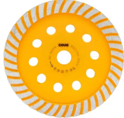 DISCO DE CORTE DIAMANTADO SEGMENTADO 7" X 7/8" DE COPA P/AZU-CONC-LAD-MARM. REF. CV-GD-3180 / 13004 MARCA COVO