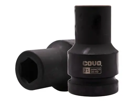 DADO DE IMPACTO 21 MM CUADRO 1" 6 PUNTAS REF. CV-DIS-21 / 13089 MARCA COVO
