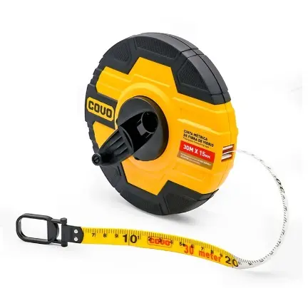 CINTA METRICA CARCASA PLASTICA METALICA 30 MTS REF. CV-FMTP-30 / 13140 MARCA COVO