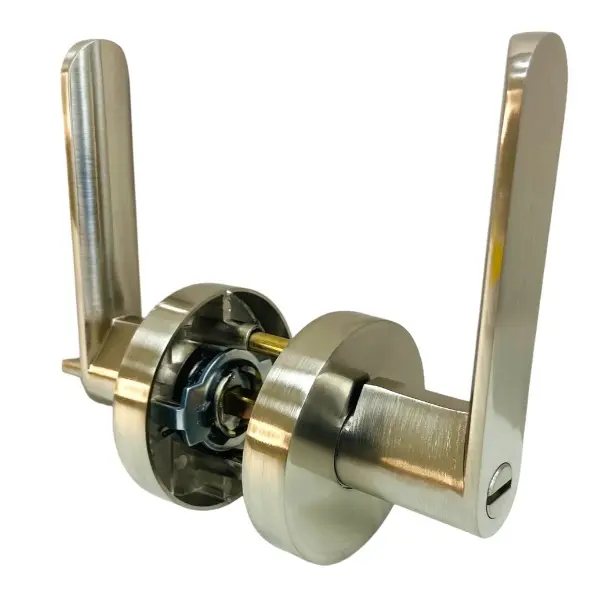 CERRADURA DE MANILLA / TUBULAR C/ ROSETA PARA CUARTO COLOR SATINADA REF. CV-DLRD-SN-P / 12762 MARCA COVO