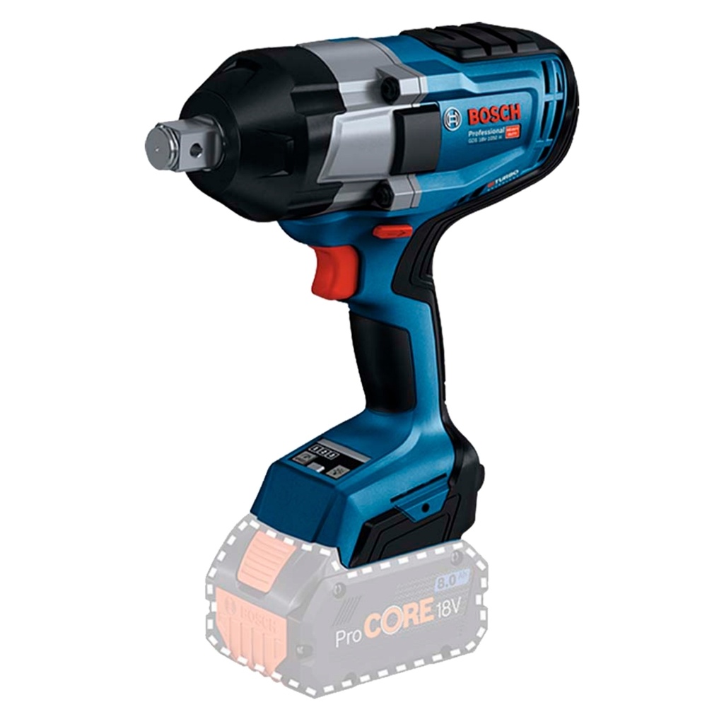 PISTOLA / LLAVE DE IMPACTO INALAMBRICA 3/4" 18V 2600 RPM 1700 Nm C/BAT+CARG REF. GDS 18V-1050H / 865469 MARCA BOSCH