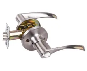 CERRADURA DE MANILLA / TUBULAR C/ ROSETA IZQUIERDA CURVO COLOR CROMADO BRILLANTE  REF. DL-6971B-SN-L / 8462 MARCA COVO