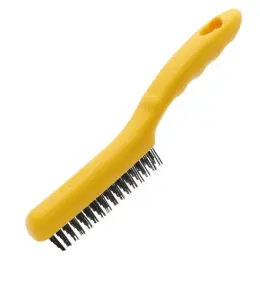 CEPILLO DE ALAMBRE AC M/ PLASTICO 4 X 16 HILERAS REF. CV-BS0160Y / 10148 MARCA COVO