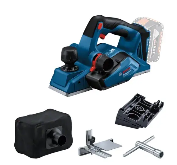 CEPILLO CARPINTERO INALAMBRICO 18 V 14.000 RPM C/ BAT.+CARG.+4 ACC. (2CUCH/SACO/LIMIT) REF. GHO 185-LI / GHO 185-18V / 865524 MARCA BOSH
