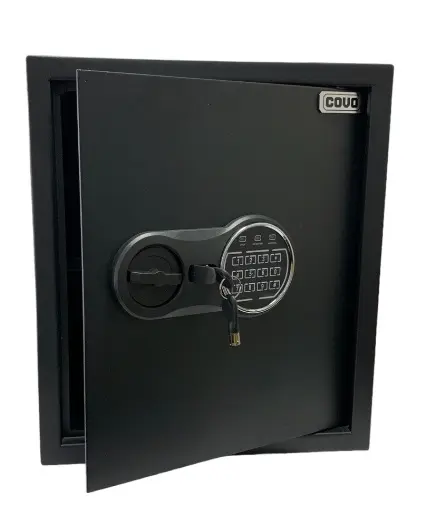 CAJA FUERTE ELECTRONICA 40 CM X 35 CM X 30 CM C/ 2 LLAVES C/ NEGRO REF. CV-SFB-4035 / 12072 MARCA COVO 