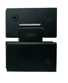 BISAGRA PARA PUERTA DE VIDRIO 9X5.5CM NEGRA REF.CV-GDH180-MB / 12256 MARCA COVO