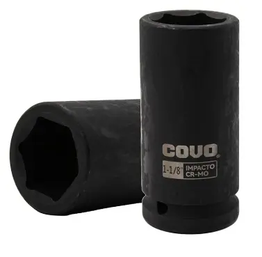DADO DE IMPACTO 1-1/8" CUADRO 3/4" 6 PUNTAS REF. CV-DIS-34-1-1-8 / 12284 MARCA COVO