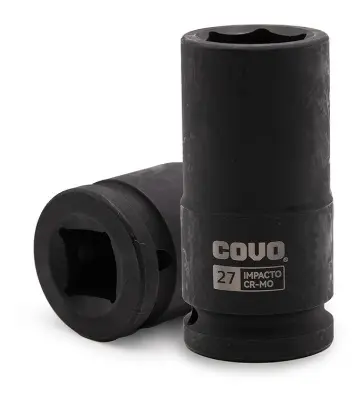 DADO DE IMPACTO 27MM CUADRO 3/4" 6 PUNTAS REF. CV-DIS-34-27 / 12299 MARCA COVO
