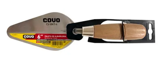 CUCHARA PARA ALBAÑIL 6" PUNTA REDONDA REF. CV-BKT-6 / 11284 MARCA COVO