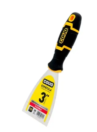 ESPATULA DE METAL 3" 75 MM MANGO GOMA REF. CV-PK-3 / 10926 MARCA COVO