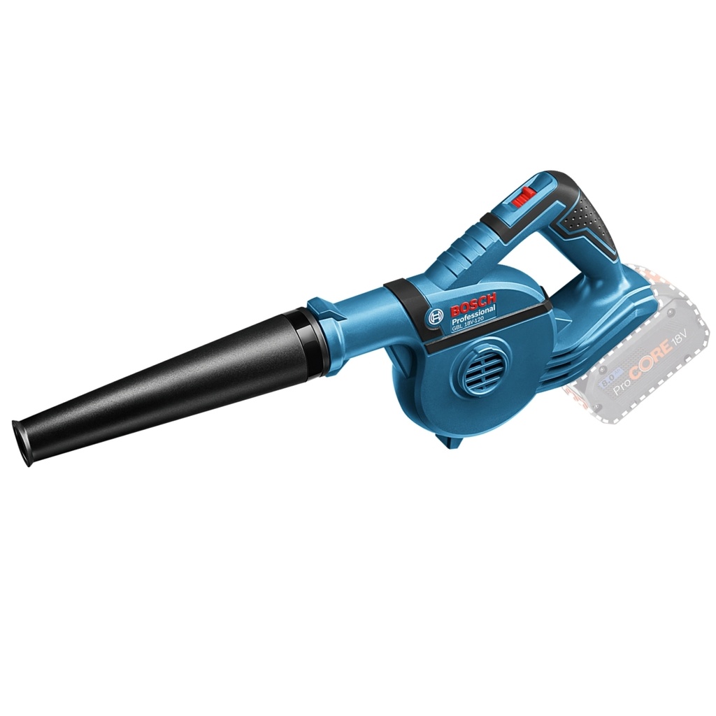 SOPLADORA INALAMBRICA 18 V 17.000 RPM C/ BAT. Y CARG. (BOQ. RECO+ TUB. DELG. Y TUB. DE EXT.) Y REF. 865580 / GBL 18V-1200 MARCA BOSCH 