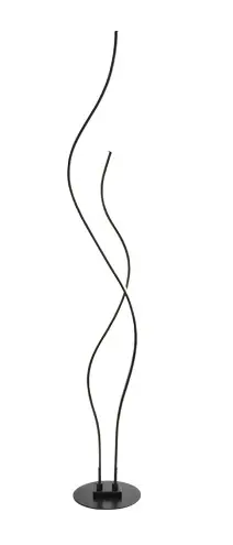 LAMPARA LED DE PISO DECORATIVA 42W 3CCT PIE PACIFIC C/ NEGRO REF. S-PACIFIC-P-N LUCERNA