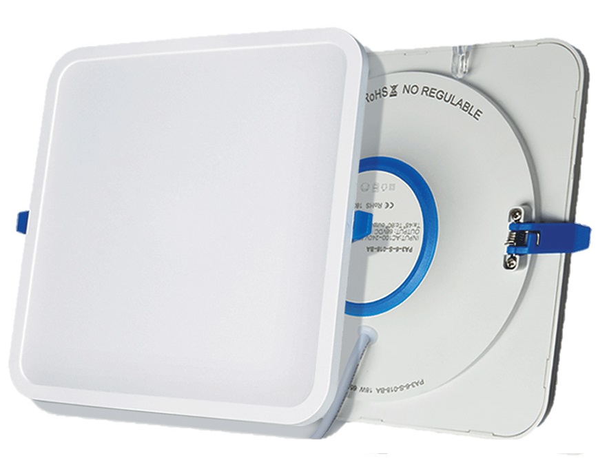 PANEL LED P/EMPOTRAR CUADRADO 4" 12 W 3 CCT HIGH LUMEN (100 - 305 V) REF. 412CHL3T LUCERNA