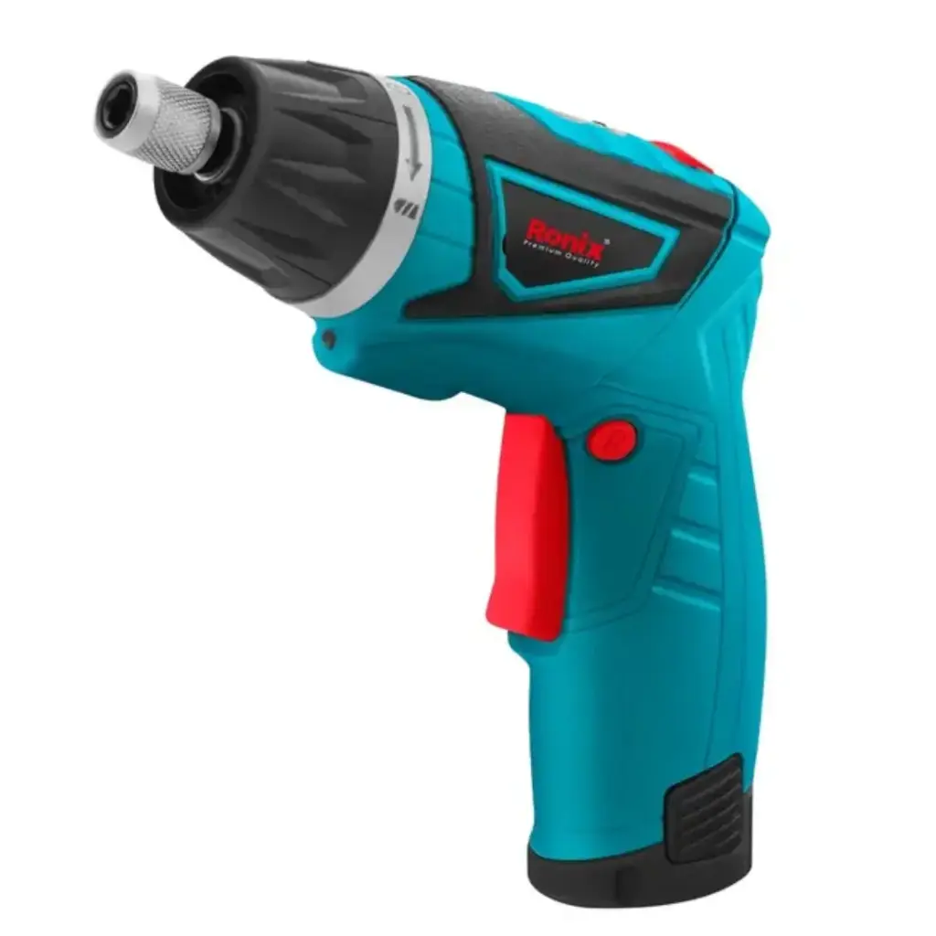 ATORNILLADOR INALAMBRICO 7.2 V TORQUE 5.8 NM C/ BATERIA 1.5 AH + CARGADOR REF. 8572 MARCA RONIX
