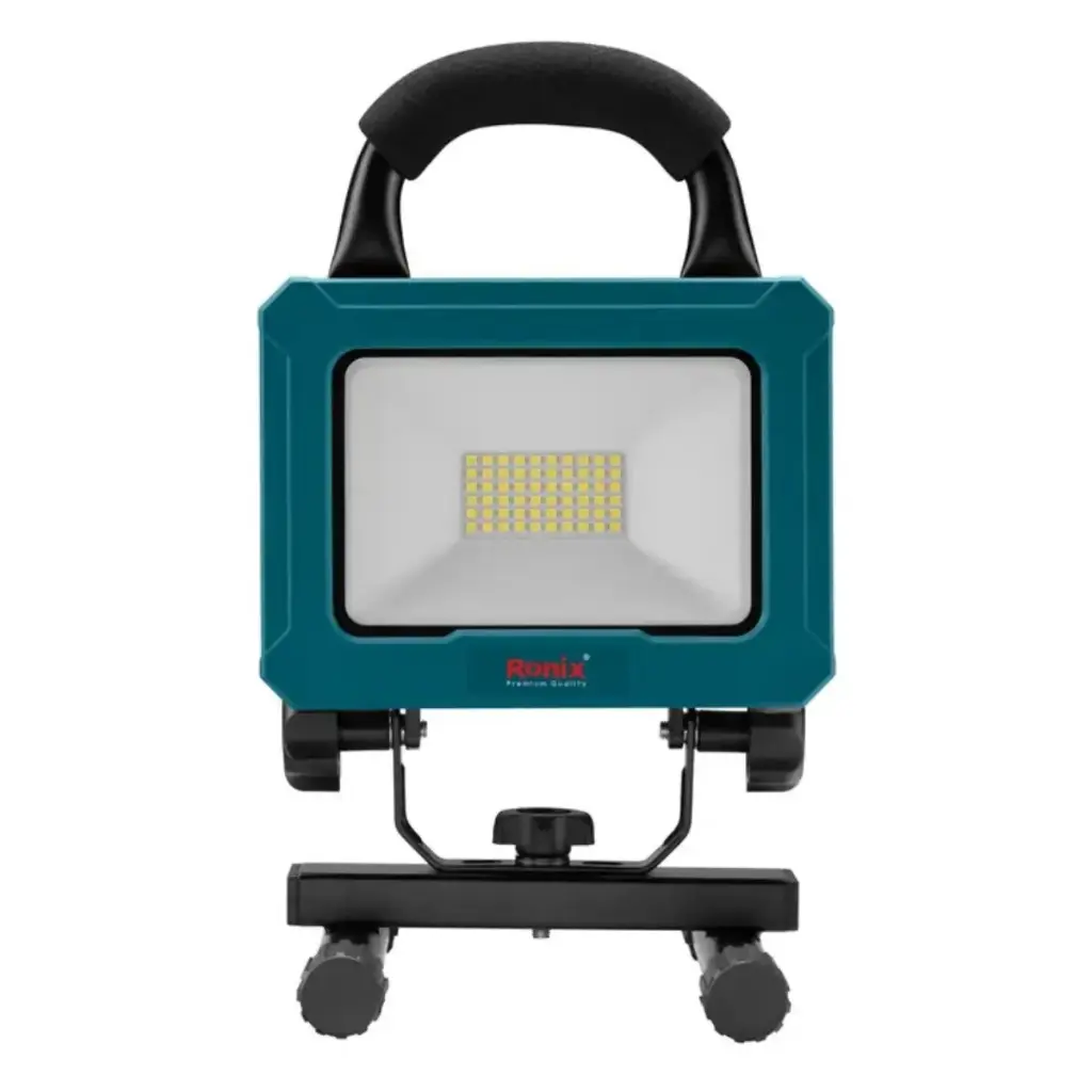 FOCO LED INALAMBRICO 20 V POTENCIA 1 BATERIA 2 AH  30 W FLUJO ALTO HASTA 2000 LM REF. 8607 MARCA RONIX