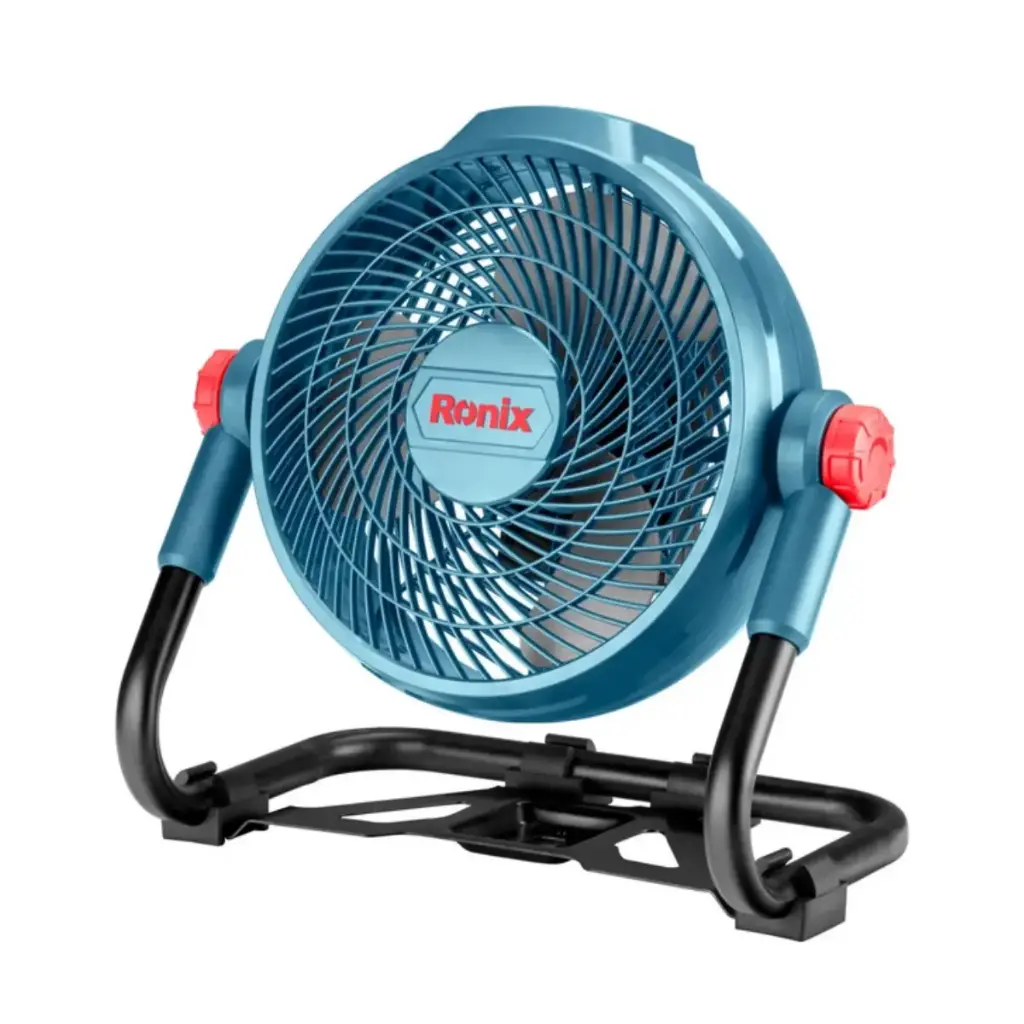 VENTILADOR INALAMBRICO 20 V 3 VELOCIDADES 1 BATERIA 2.0 AH VELOCIDAD MAX 18500 RPM REF. 8626 MARCA RONIX