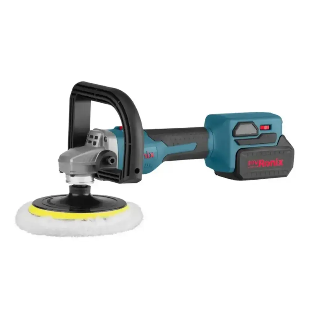 PULIDORA INALAMBRICA BRUSHLESS 20 V 150 MM 1 BATERIA 4 AH MALETIN, VELOCIDAD SIN CARGA 3500 PM REF. 8652 MARCA RONIX