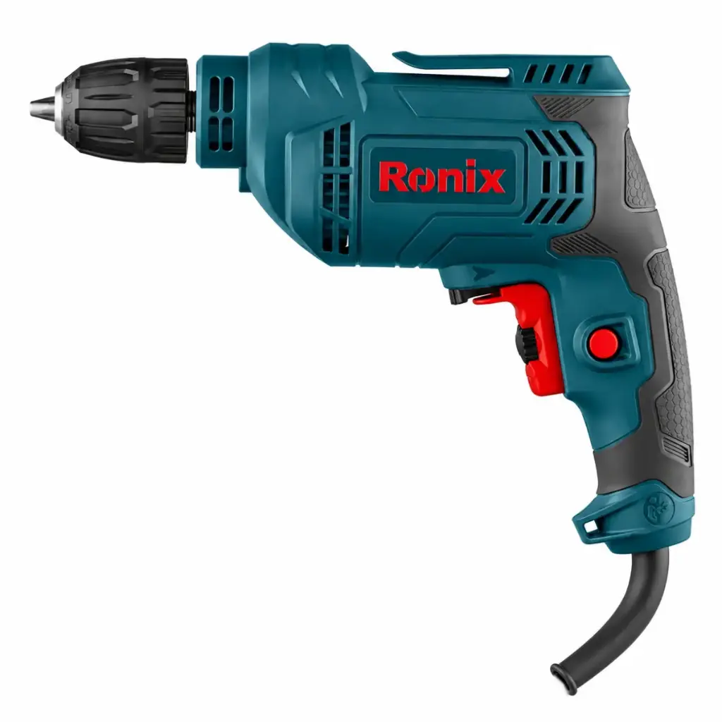 TALADRO ATORNILLADOR ELECTRICO 450 W 110 V MANDRIL 3/8" REF. 2112AV MARCA RONIX
