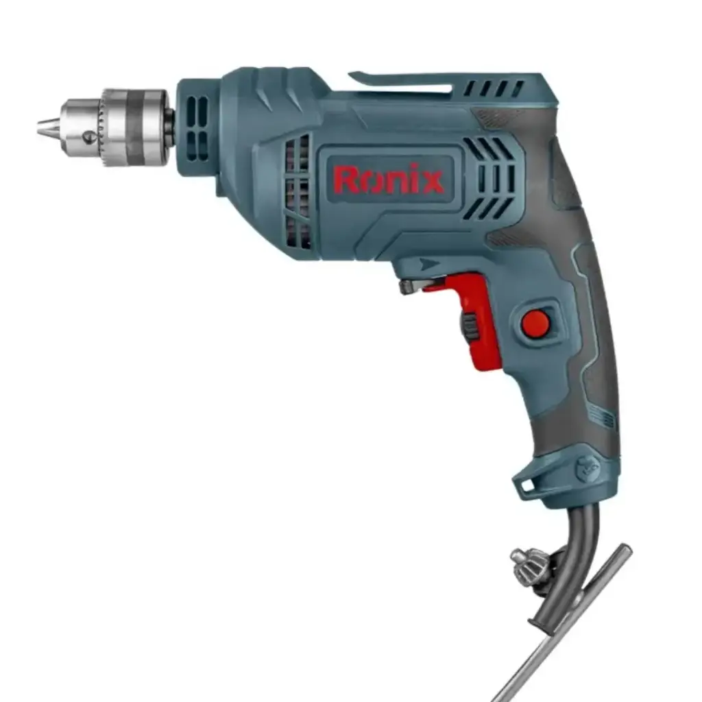 TALADRO ATORNILLADOR ELECTRICO 450 W MANDRIL 3/8" CON LLAVE REF. 2112 V MARCA RONIX