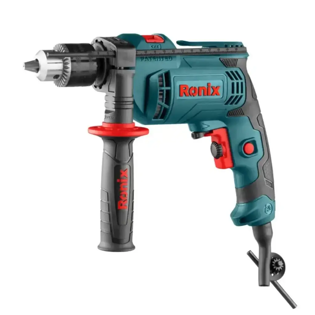 TALADRO PERCUTOR 600 W 110 V MANDRIL 1/2" 3000 RPM REF. 2211V MARCA RONIX