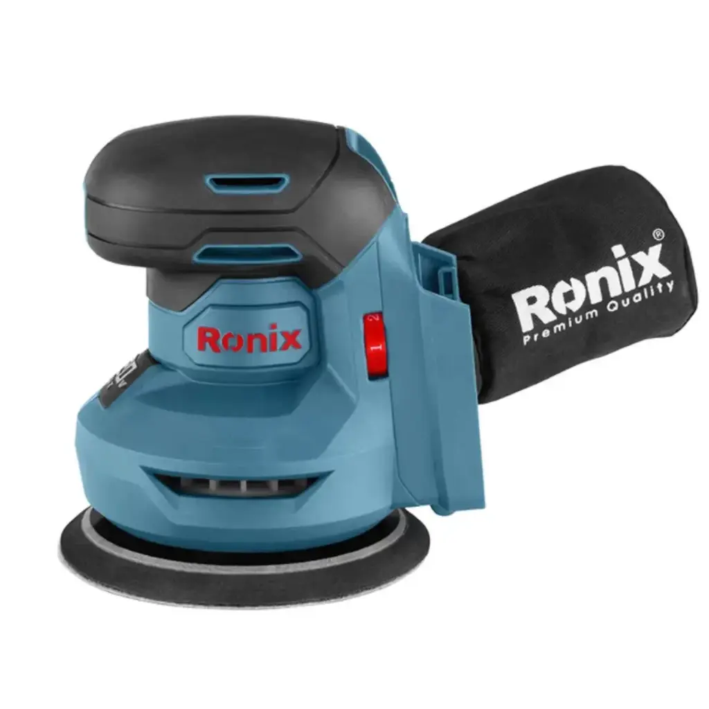 LIJADORA ORBITAL INALAMBRICA 20 V 2 AH 12.000 RPM SIN BATERIA NI CARGADOR REF. 8610C MARCA RONIX