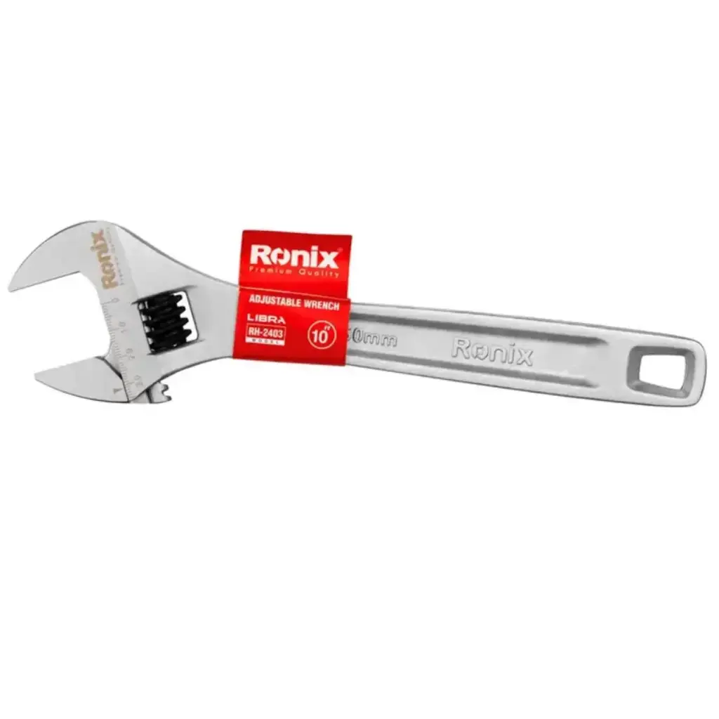 LLAVE AJUSTABLE 10" MANGO LIBRE REF. RH-2403 MARCA RONIX