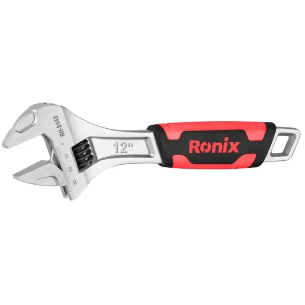 LLAVE AJUSTABLE CON MANGO 12" REF. RH-2443 MARCA RONIX