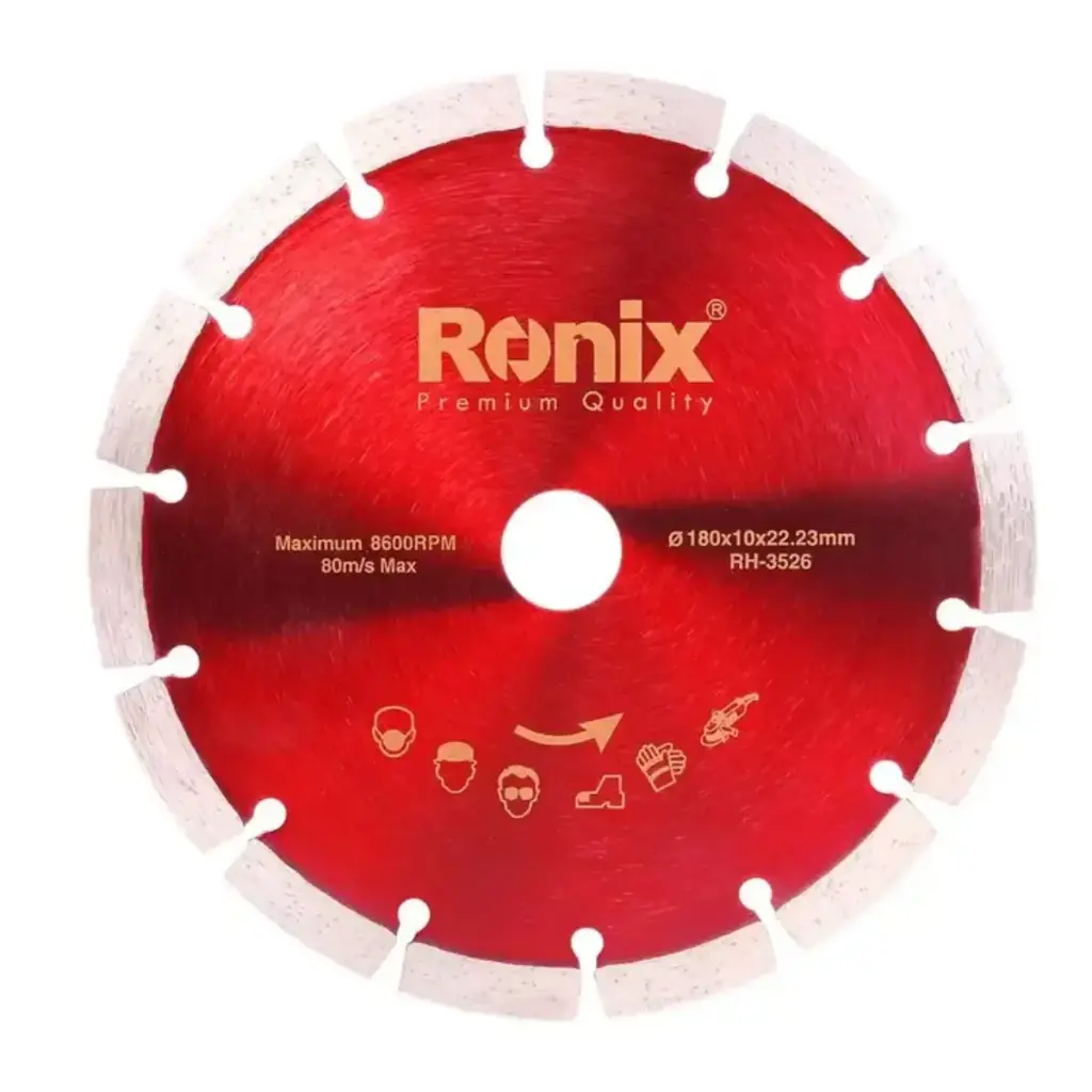 DISCO DE CORTE GRANITO 7" 180 X 22.20 X 10 MM REF. RH-3526 MARCA RONIX