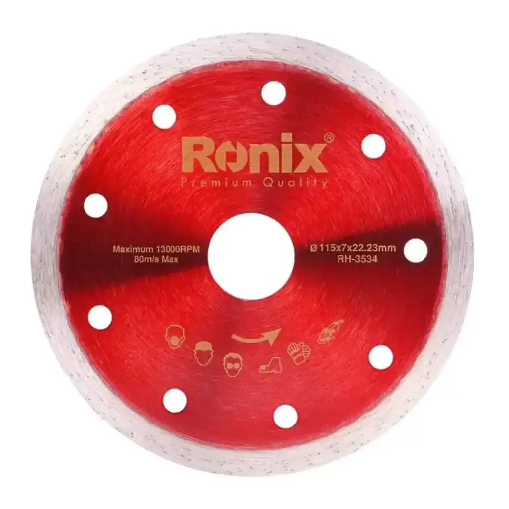 DISCO CORTE CERAMICA  4 1/2" 115 X 22.20 X 7 MM REF. RH-3534 MARCA RONIX