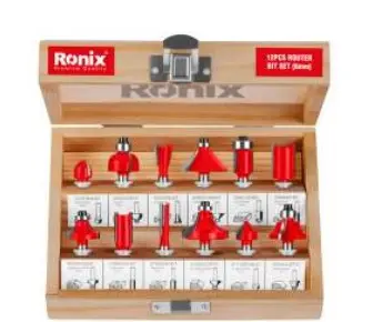 SET DE PUNTAS PARA ROUTER  12 PIEZAS 6 MM REF. RH-5341 MARCA RONIX