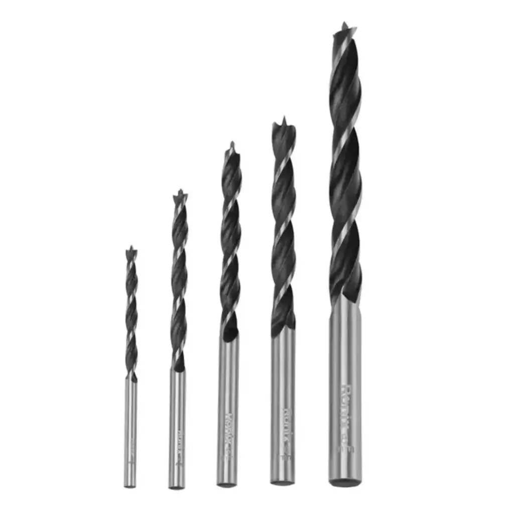 JUEGO DE BROCAS DE MADERA 5PZS ( 3,4,5,6,8 MM) REF. RH-5375 MARCA RONIX