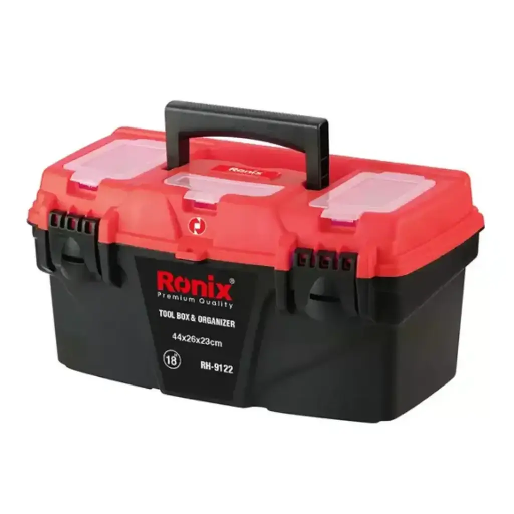 CAJA DE HERRAMIENTAS PLASTICA 18" ( 44 X 26 X 23 CM) REF. RH-9122 MARCA RONIX