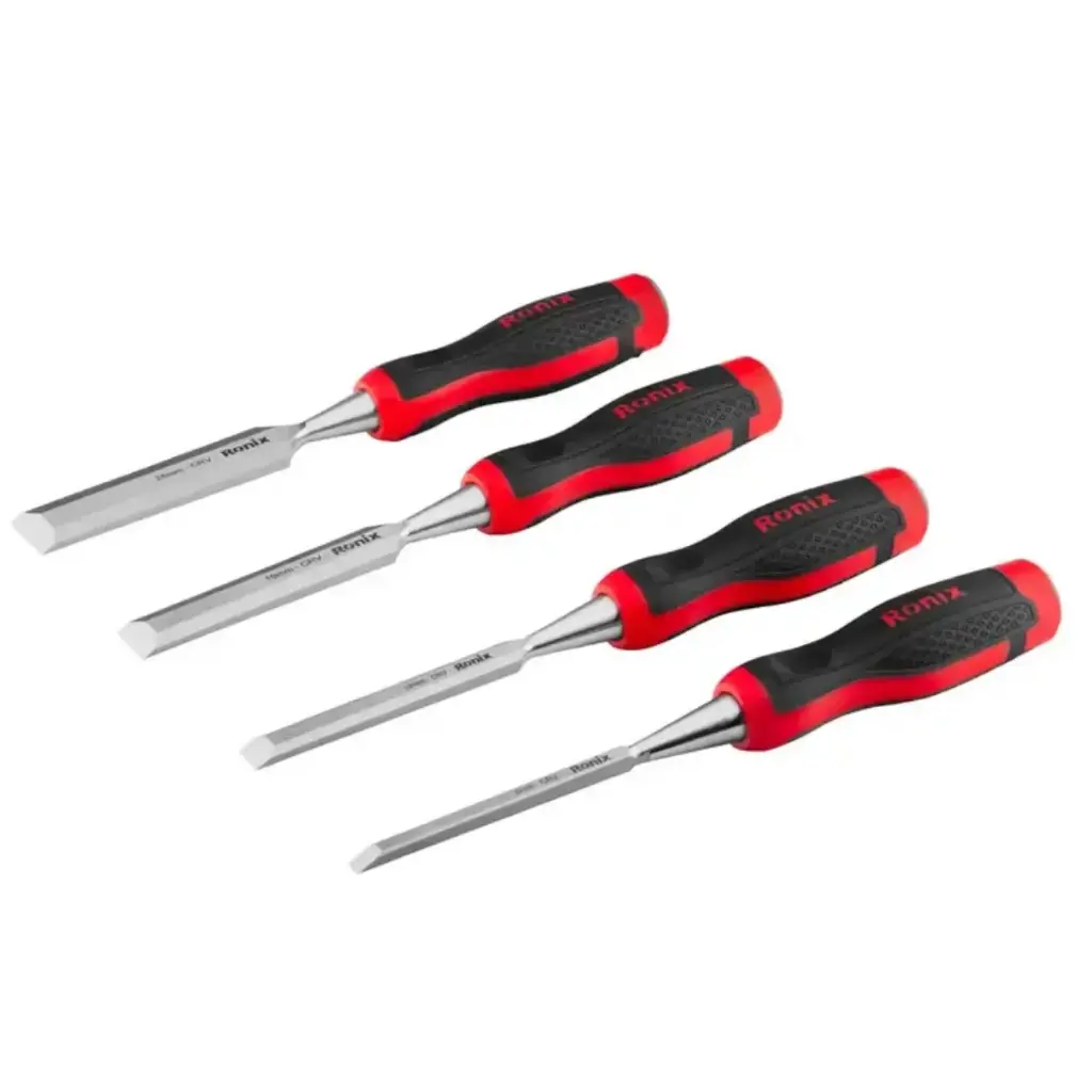 JUEGO DE CINCEL PARA CARPINTERIA / FORMON 4 PIEZAS ( 6, 12, 19, 25 MM) REF. RH-7130 MARCA RONIX